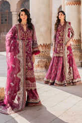 Iznik Embroidered Organza 3 Piece Ghara